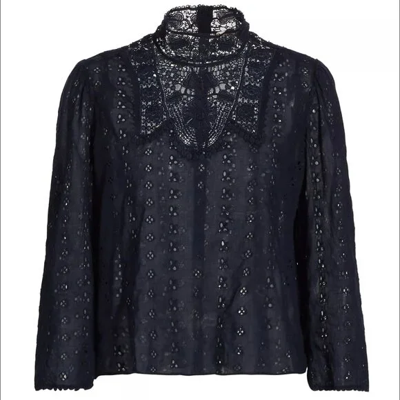 Dôen NWT Essie Broderie Anglaise Top Size S - Picture 5 of 5